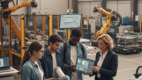 Automação Industrial 4.0: Sistemas Inteligentes e Robótica Avançada